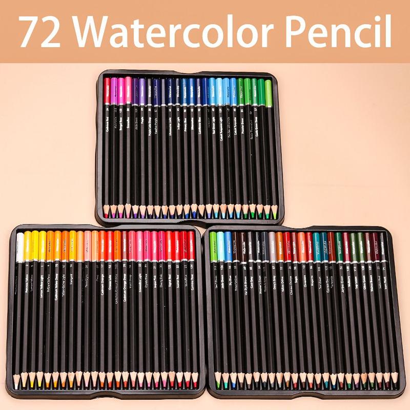 Conjunto de lápis de aquarela Premium, 46 unidades com estojo de